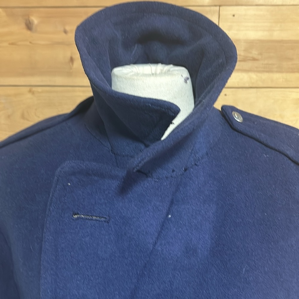 Vintage navy military heavy wool coat SM/MED costume cosplay steampunk surplus - Picture 16 of 16